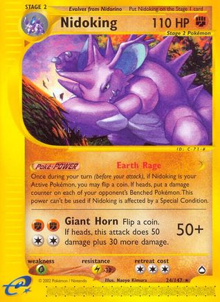 Nidoking (24) - Aquapolis