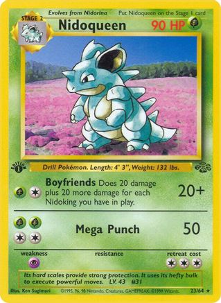 Nidoqueen (23) (1st Edition) - Jungle
