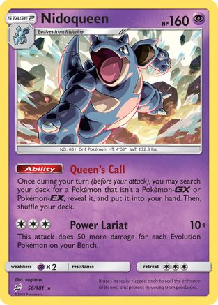 Nidoqueen (56) Reverse Holofoil - Team Up