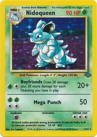 Nidoqueen (7) (Unlimited) Holofoil - Jungle