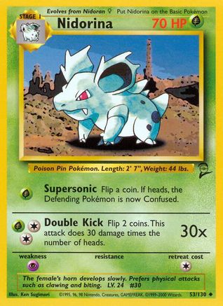 Nidorina (53) - Base Set 2