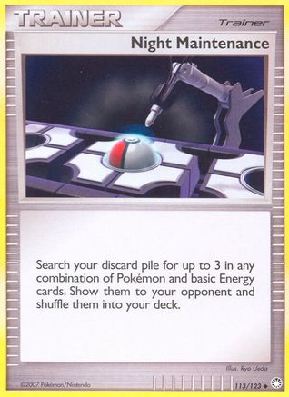 Night Maintenance (113) Reverse Holofoil - Mysterious Treasures