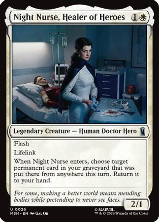Night Nurse, Healer of Heroes (026) Foil - Marvel Super Heroes