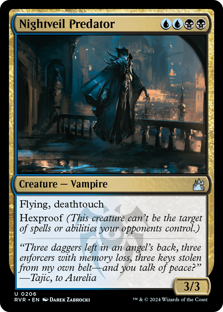 Nightveil Predator (206) Foil - Ravnica Remastered