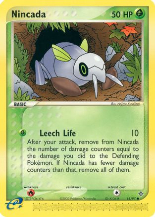 Nincada (68) Reverse Holofoil - Dragon
