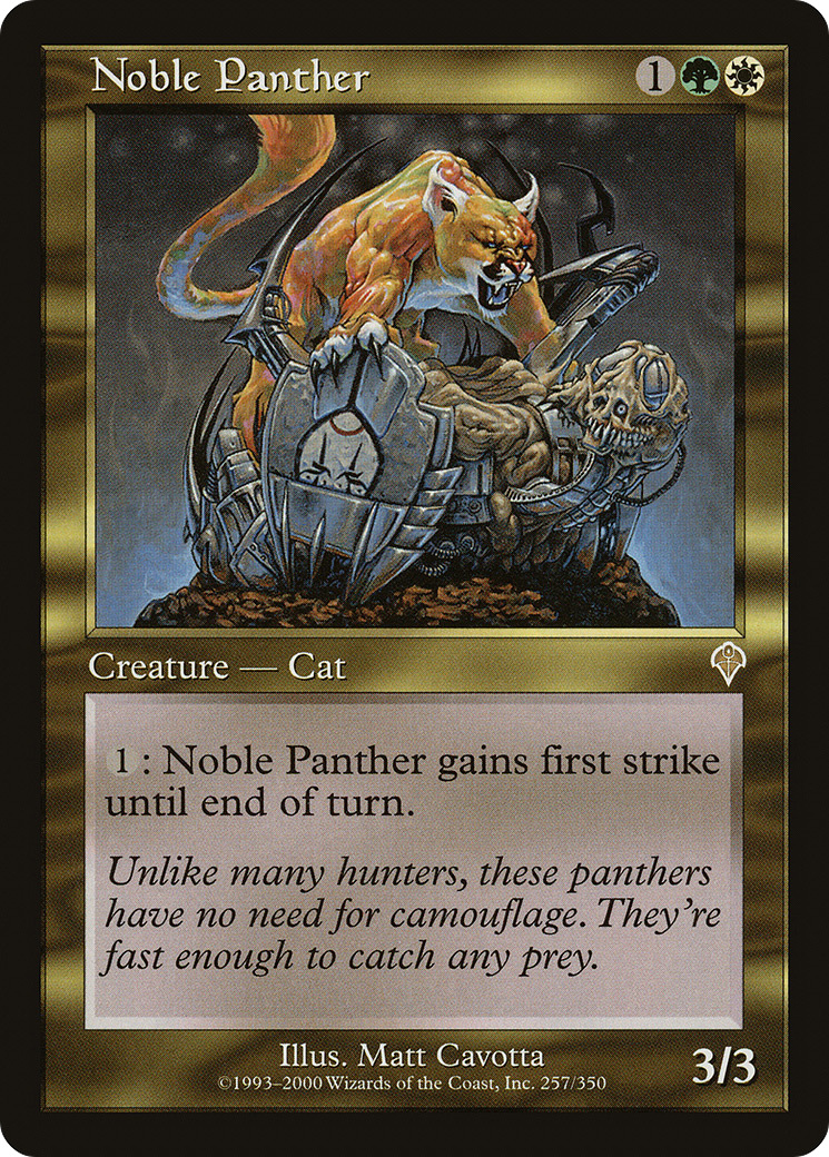 Noble Panther (257) Foil - Invasion