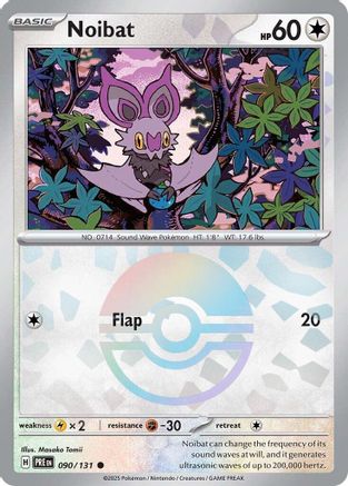 Noibat (Poke Ball Pattern) (90) Reverse Holofoil - Prismatic Evolutions