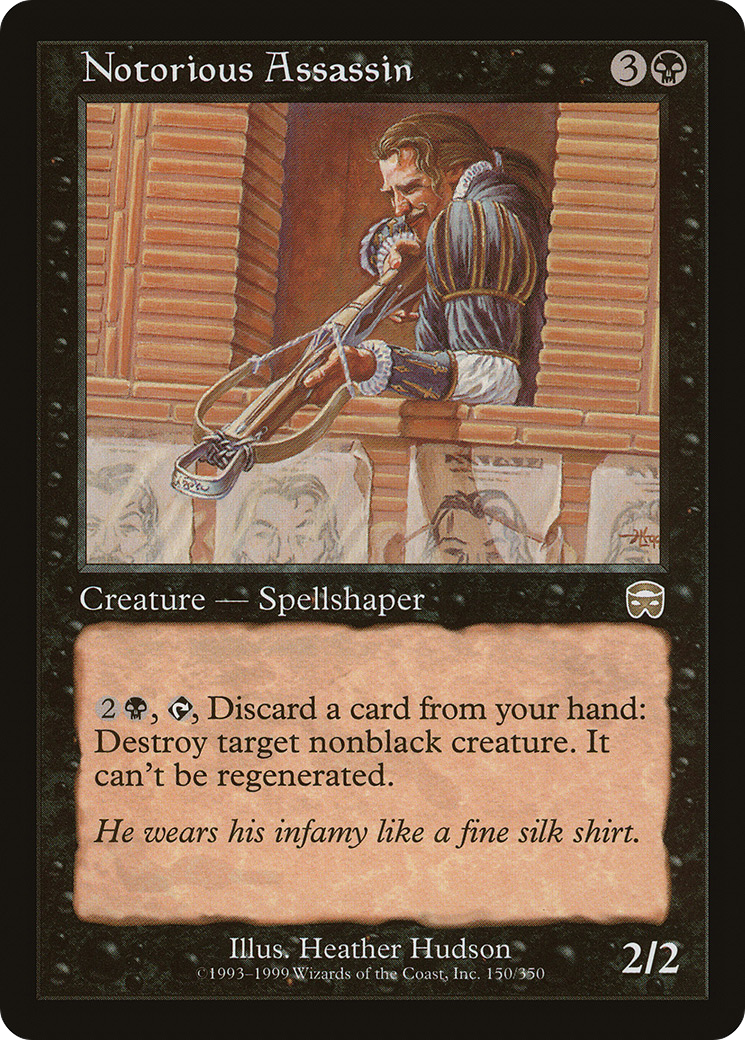 Notorious Assassin (150) Foil - Mercadian Masques