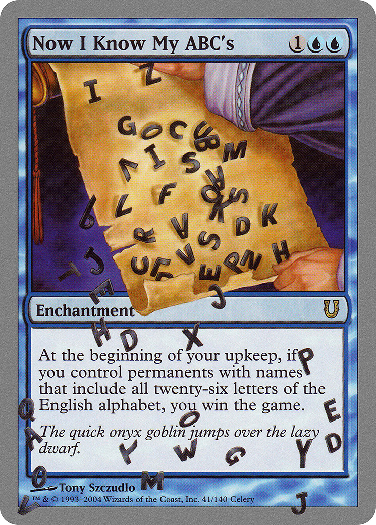 Now I Know My ABC's (041) - Unhinged