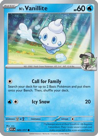 N's Vanillite (49) - Ascended Heroes