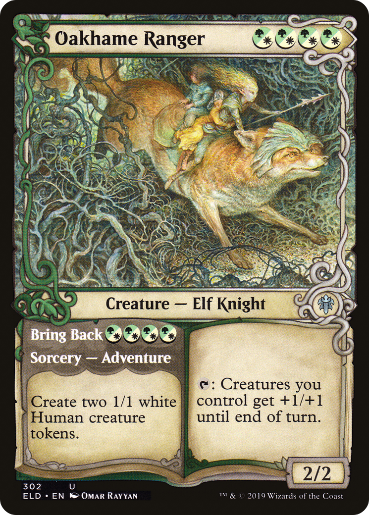 Oakhame Ranger (Showcase) (302) - Throne of Eldraine Foil