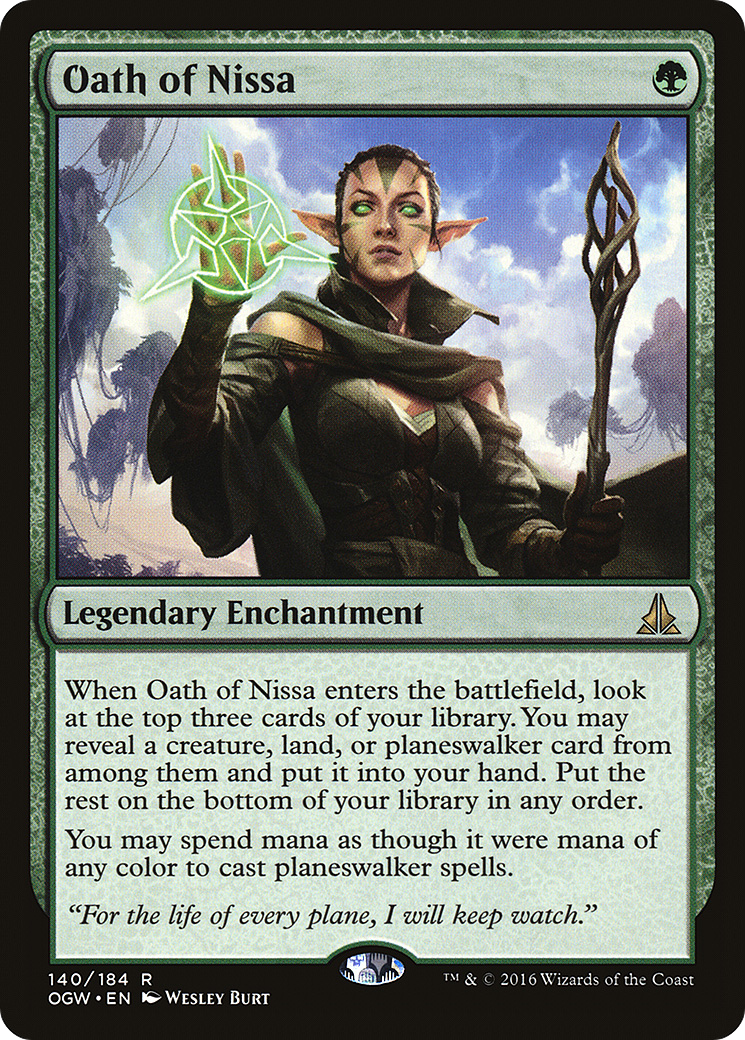 Oath of Nissa (140) Foil - Oath of the Gatewatch