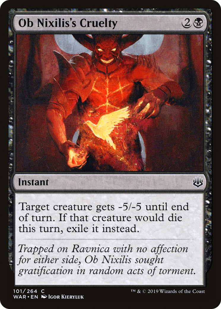 Ob Nixilis's Cruelty (101) - War of the Spark Foil