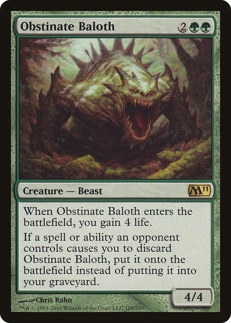 Obstinate Baloth (188) Foil - Magic 2011
