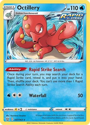 Octillery (37) Reverse Holofoil - Battle Styles
