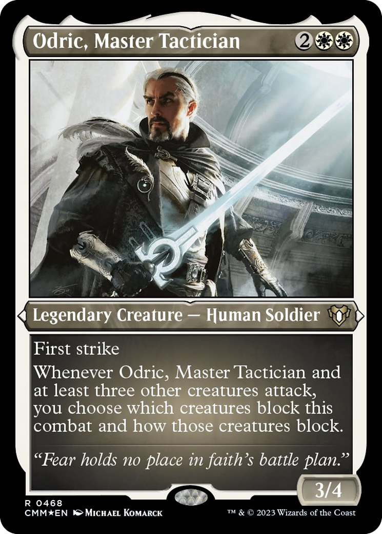 Odric, Master Tactician (468) Etched Foil - Commander Masters