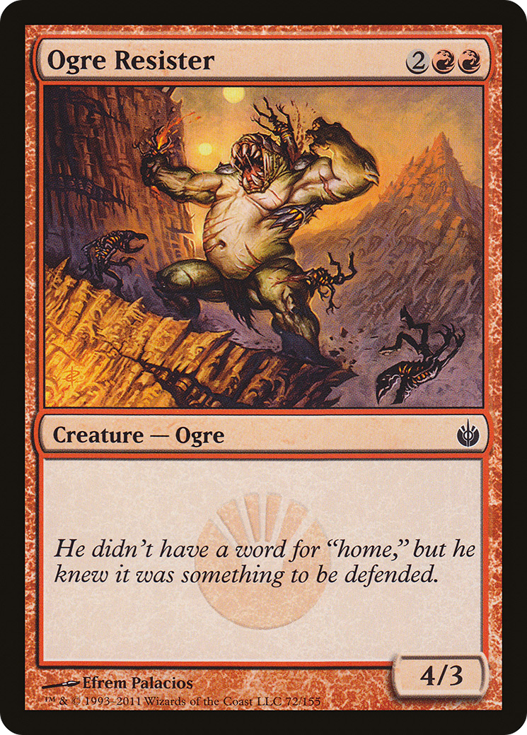 Ogre Resister (072) Foil - Mirrodin Besieged