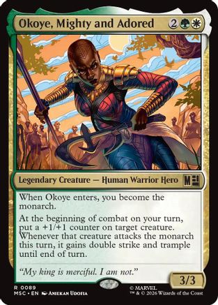 Okoye, Mighty and Adored (089) - Commander: Marvel Super Heroes