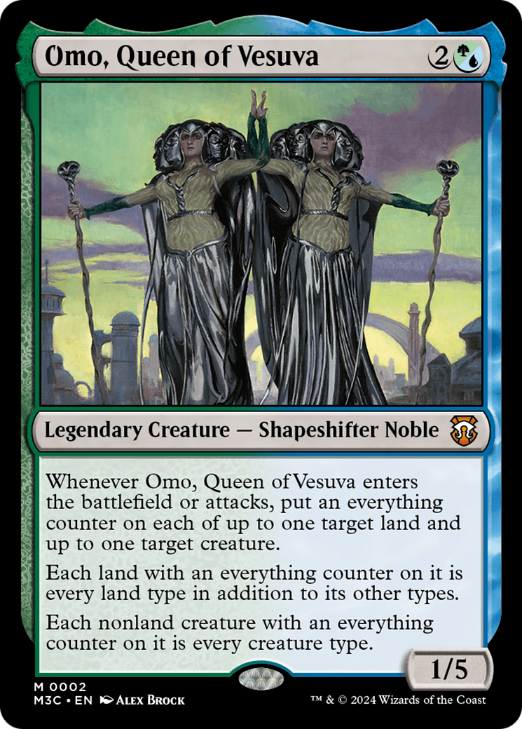 Omo, Queen of Vesuva (002) Foil - Commander: Modern Horizons 3