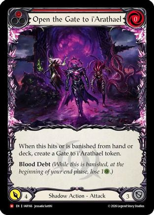 Open the Gate to i'Arathael (Red) (IAR166) Rainbow Foil - Usurp the Shadow Throne