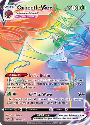 Orbeetle VMAX (186) Holofoil - Vivid Voltage