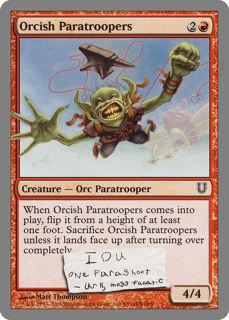 Orcish Paratroopers (083) Foil - Unhinged