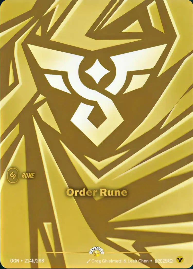 Order Rune (OGN) (214b) Foil - Riftbound Promotional Cards