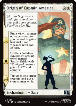 Origin of Captain America (605) - Commander: Marvel Super Heroes