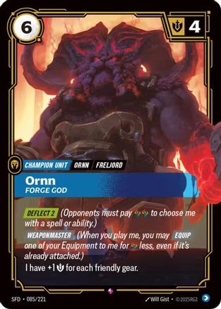 Ornn – Forge God (085) Foil - Spiritforged