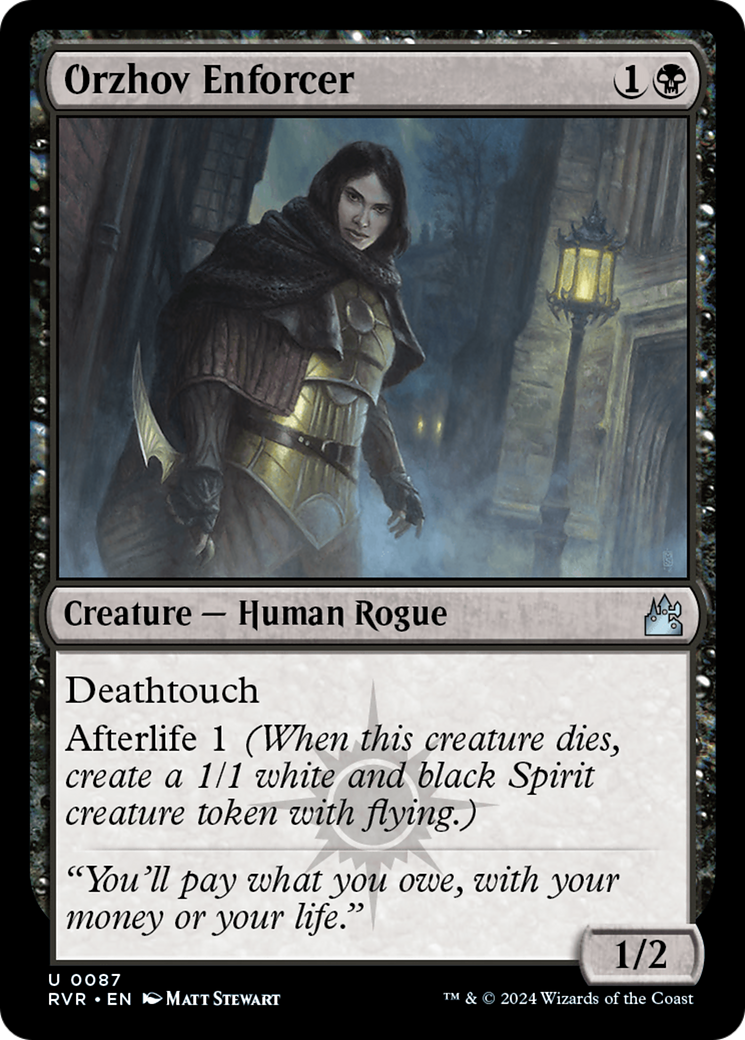 Orzhov Enforcer (087) Foil - Ravnica Remastered