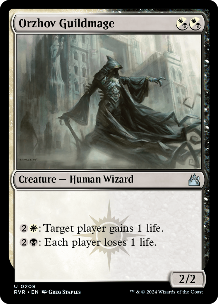 Orzhov Guildmage (208) Foil - Ravnica Remastered