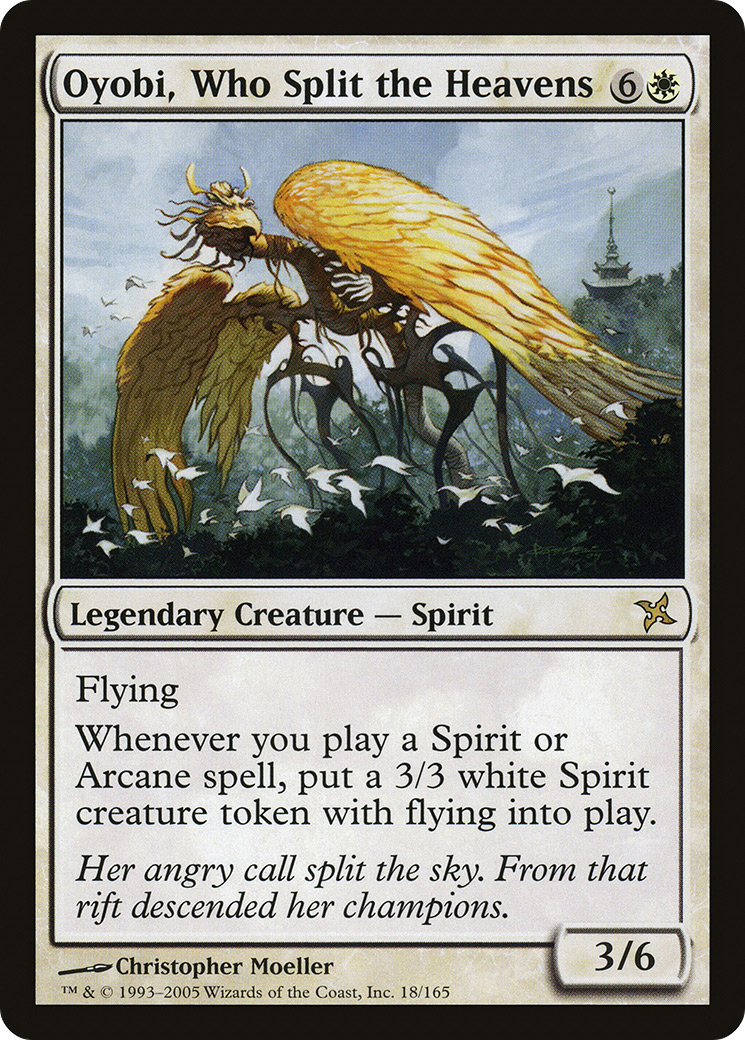 Oyobi, Who Split the Heavens (018) Foil - Betrayers of Kamigawa