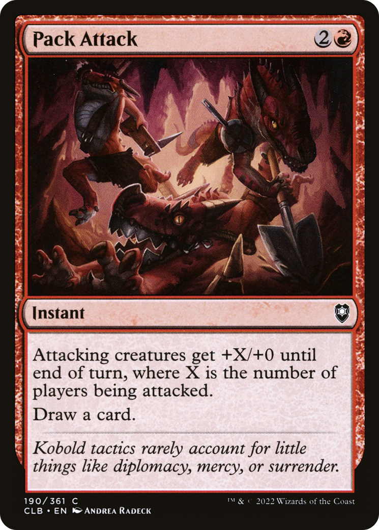 Pack Attack (190) - Commander Legends: Battle for Baldur's Gate Foil