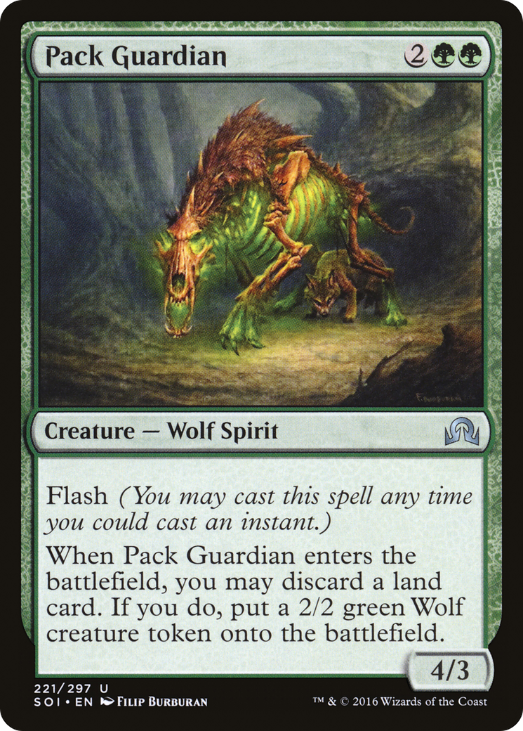 Pack Guardian (221) Foil - Shadows over Innistrad