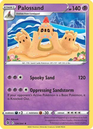 Palossand (126) Reverse Holofoil - Fusion Strike