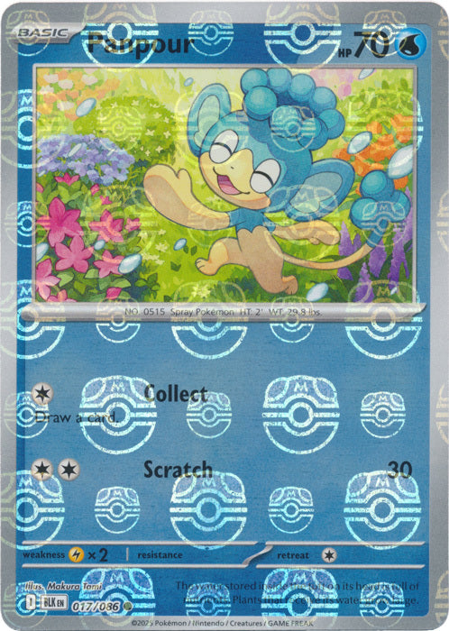 Panpour (Master Ball Pattern) (17) Reverse Holofoil - Black Bolt