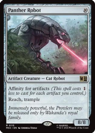Panther Robot (113) Surge Foil - Commander: Marvel Super Heroes