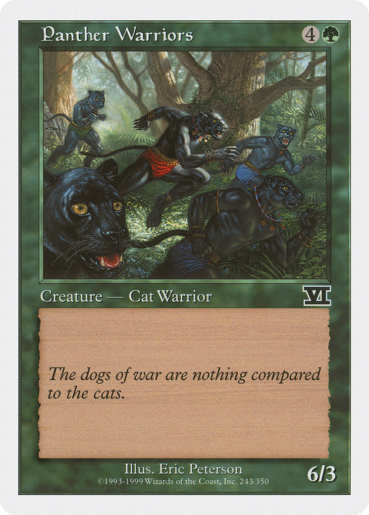 Panther Warriors (243) - Classic Sixth Edition