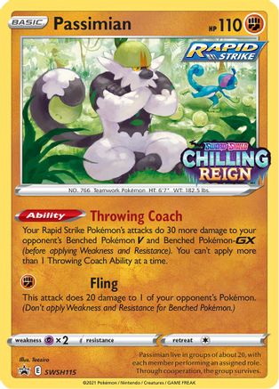 Passimian (Prerelease) (SWSH115) Holofoil - Black Star Promos