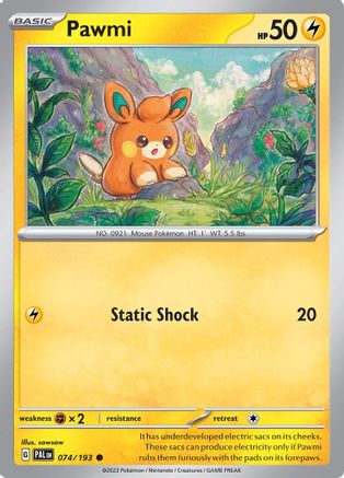 Pawmi (74) Reverse Holofoil - Paldea Evolved