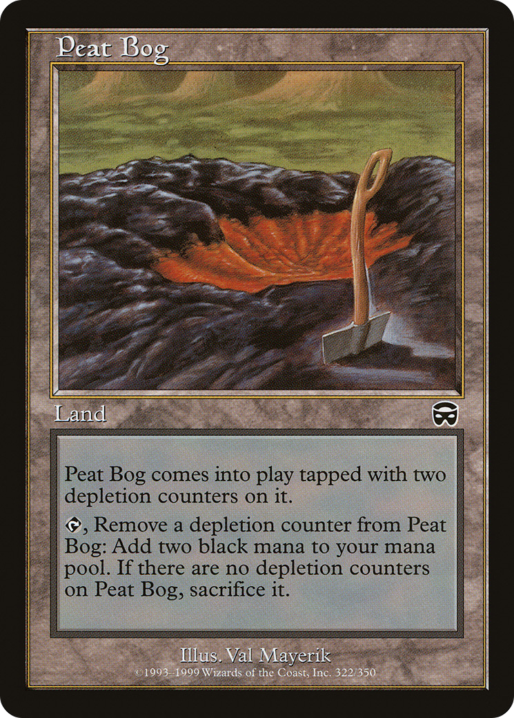 Peat Bog (322) Foil - Mercadian Masques