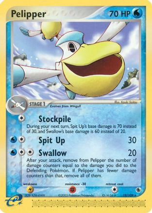 Pelipper (19) Reverse Holofoil - Ruby and Sapphire