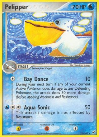 Pelipper (21) Reverse Holofoil - Deoxys