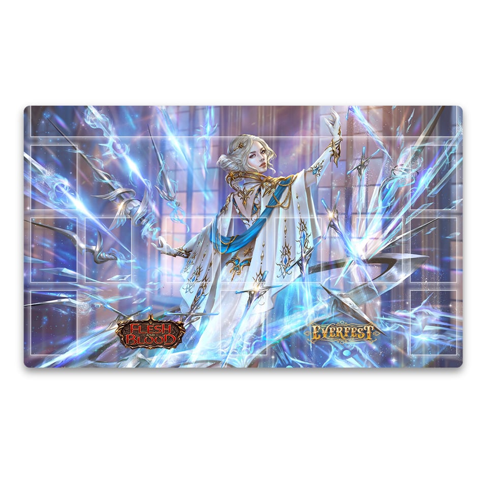 Flesh and Blood Playmat Shimmer of Silver-Silver Goblin