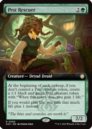 Pest Rescuer (Extended Art) (090) - Commander: Secrets of Strixhaven