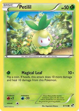 Petilil (9) Reverse Holofoil - Black & White