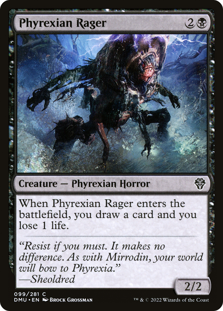 Phyrexian Rager (099) - Dominaria United Foil