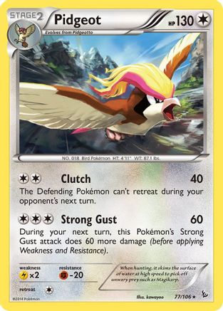 Pidgeot (77) Reverse Holofoil - Flashfire