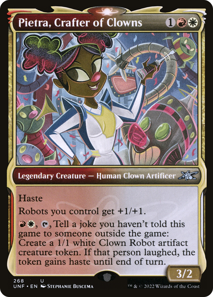 Pietra, Crafter of Clowns (Showcase) (268) - Unfinity Foil