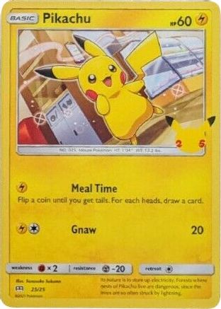 Pikachu (25) Holofoil - McDonalds 25th Anniversary Promos
